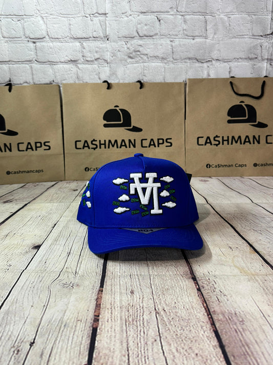 Gorra LA volteada Azul
